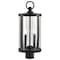 Nuvo Broadstone - 2 Light Post Top - Matte Black with Clear Seeded Glass 60/8114 - alternate 3